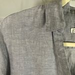 C&C California C & C California Womens 100% Linen Gray Long Sleeve Dress Tunic Size S Coastal Photo 3