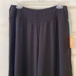 Kona Sol  Black Wide-Leg Beach Pants size S inseam 28” waist 32” elastic new Photo 1