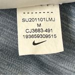 Nike Dri Fit Size Medium Blue/Gray Cropped Ruched Legging w/waistband pocket Photo 8