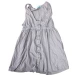 Free People Beach Mauve Button Front Gathered Waist SIze S Minimalist Effortless Photo 0