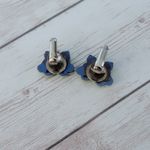 Green & Blue Butterfly Clip On Earrings Photo 6