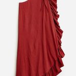 J.Crew One Shoulder Ruffle Cover Up Dress Medium Photo 0