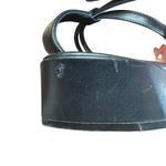 Salvatore Ferragamo  Shoes Womens Size 6 Black Leather Wedge Sandals Made‎ Italy Photo 7