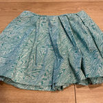 Kate Spade  Saturday Blue White Printed Pleated Shorts Size S Photo 0