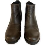 Sorel Joan Of Arctic Wedge II Chelsea Boots Booties Size 8.5 Dark Brown & Black Waterproof Photo 3