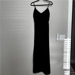 Petal and Pup naira satin pleated maxi dress nwot size 8 black Photo 1