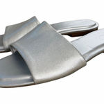 Nordstrom  Caryl Slide Sandal Silver Size 6 Leather Sandals Photo 0