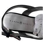 Karen Scott  Rheana Black Wedge Cut-Out Slingback Sandals Shoes 8.5 Photo 7