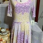 LuLaRoe Nicole Pastel Floral Dress Photo 0