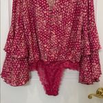 NWT Intimately Free People Ditsy Floral Bodysuit in Pink Rose Size Small Photo 6
