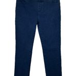 Betabrand Large LONG Straight Jeans Pull-On Mid-Rise Pockets Medium Wash Blue Photo 0
