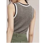 Anthropologie  Moth WOMENS Valeria metallic shine knit tank top.Smll Photo 7