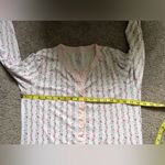 Roller Rabbit Heart Vine Nessa Cardigan in Rose Pink Size Medium Pima Cotton Photo 13