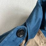 Coach Colorblock Short Blue Trench Coat Jacket women’s Small Photo 9