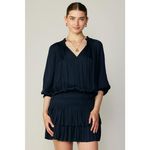Current Air | Dark Navy Aurelie Pleated Mini Dress MSRP$148 Photo 3