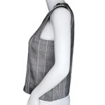 ZARA Basic Top Womens XS Black White Houndstooth Plaid Casual Workwear Versatile Photo 2