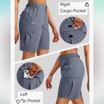 Viodia 7" Hiking Cargo Shorts Pockets Quick Dry Lightweight Golf Casual Summer Blue Size XXL Photo 2