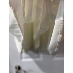 Shein Mod Cream V Neck Mini Dress Sleeveless Tie Strap Ruched S White Photo 3