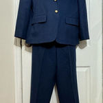 Pendleton Vintage 100% Wool Blue fully lined pants/Jacket suit Women's size 12 Photo 0