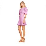 Veronica Beard  Purple Sheath Mini Dress with Puff Sleeves Size 6 NWT Photo 3