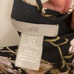 H&M  V Neck Satin Floral Midi Dress Boho Strappy Back Photo 5