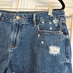 Old Navy  Boyfriend Star‎ Embroidered Jean Shorts Size 12 Photo 2