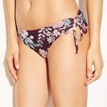 Kona Sol Target Burgundy Pink Floral Tie Hipster Bikini Swimsuit Bottoms XL new Photo 3