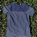 Jane and Delancey  Navy and White Striped Short Sleeve Tee Photo 1