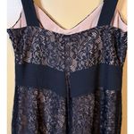Ann Taylor  Loft Black Lace over Nude Lining Cocktail Dress - Size 8 Photo 8