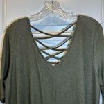 Just Found Green Knit Scoop Neck Short Sleeve Dress 2X Photo 8