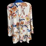 Karen Kane ‎  Women’s Multicolored Fall Leaf Design Top Size 2X Style Flo Photo 4