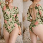 Agua Bendita x Target Peony Print Long Sleeve One Piece Swimsuit Photo 7