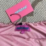 Edikted  Sparkling Pink Sequin Open Back Halter Mini Dress, size large Photo 12