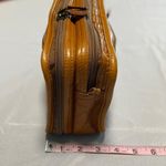 Land Leather Wristlet Wallet With Multiple Compartments & Zippers Tan Photo 3