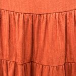 Maeve Gillian Cap Sleeve Tiered Burnt Orange Maxi Dress - Size Small Photo 7