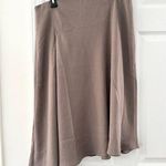 Spanx Beige Nude Satin Back Asymmetry Skirt Classic Neutral Care Free NWT Large Photo 0