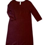 Marla Wynne MarlaWynne M Sweater Dress Knit Lagenlook Shift Midi Burgundy Wine Purple Size M Photo 0