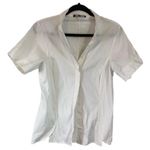 Lafayette 148  white tailored button up stretch cotton size 6 Photo 0