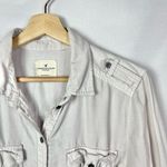 American Eagle  AEO Gray Military Lightweight Long Sleeve Button Down M Photo 3