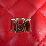 Badgley Mischka  Womens Vegan Leather Long Card Holder Wallet Red Quilted NWT Photo 8