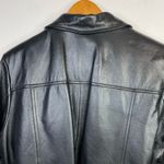 wilson's leather  2000s Black Belted Thinsulate Short Trench Coat Jacket womens L Photo 9