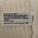 A New Day A.N.D. Ivory Knit V Neck Pullover Chunky Sweater Long Sleeve NWT XXL Photo 8