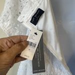 Lane Bryant  Eyelet Dress‎ 20 White Lined Tiered Puff Sleeve Boho Beachy Feminine Photo 5