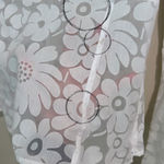 White semi sheer floral long sleeve top Size 6 Photo 10