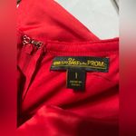 Say Yes To The Prom Chic Scarlet Off-Shoulder Prom Dress Photo 5