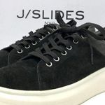J/Slides NYC Dania Platform Suede Snake Sneaker 8.5 Black Photo 0