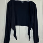 dressbarn Black Crop Cardigan Size M Photo 0