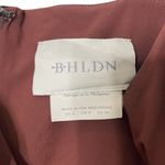 BHLDN  Catarina Brown Crepe Maxi Dress Women’s Size 2 Sleeveless Slit Formal Photo 10