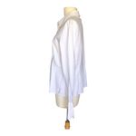 Andre Oliver White Button Down Shirt Blouse Collared Long Sleeve Women's Size 12 Photo 5