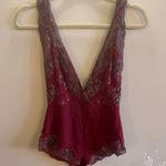 Free People Red Lace Bodysuit Photo 0